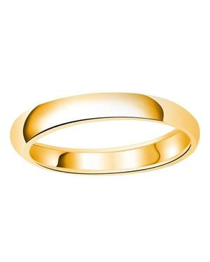 Donatello Gian Plated 925 Sterling 4Mm Wedding Band - Metallic