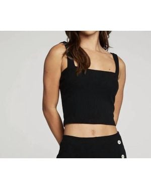 Chaser Brand Cami Sweater Tank - Black