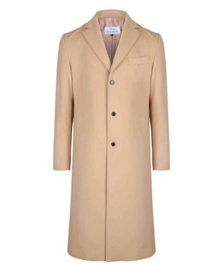 DEAR MILER Wool Long Coat - Natural