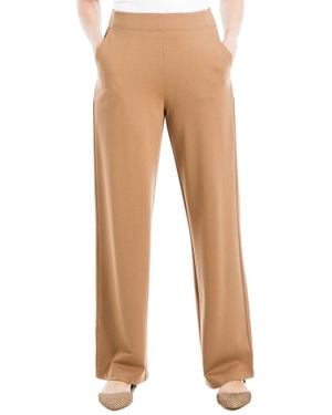 Max Studio Easy Leg Ponte Pant - Natural