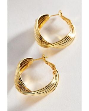 SET & STONES Ana Hoop Earrings - Metallic