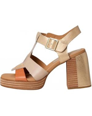 Kork-Ease Macey Heeled Platform Sandal - Black