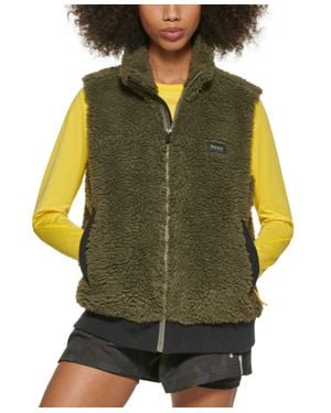 BASS OUTDOOR Route Hiking Faux Sherpa Vest - Green