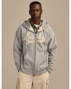 Lucky Brand Lucky Full Zip Hoodie - Brown