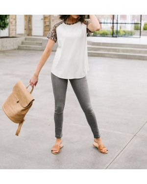 Jodifil Live A Little Raglan Top - White