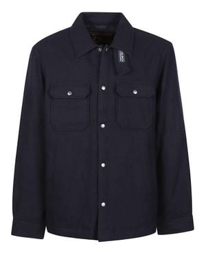 Woolrich Alaskan Wool-Blend Shirt Jacket - Blue