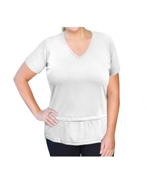 Always for Me Active Peplum T-Shirt - White
