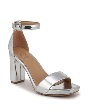 Naturalizer Joy Square Toe Dress Sandals - Metallic