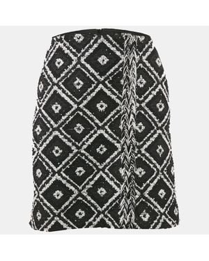 Karl Lagerfeld Tweed Mini Skirt - Black