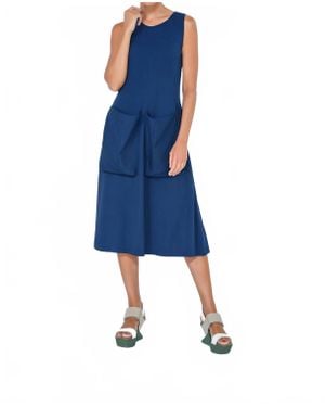 Simply Mila Big Pocket Dress - Blue