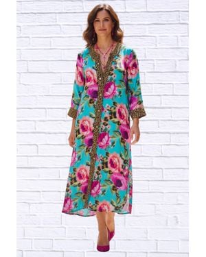 Calypso St. Barth Demi Shirt Midi Dress - White