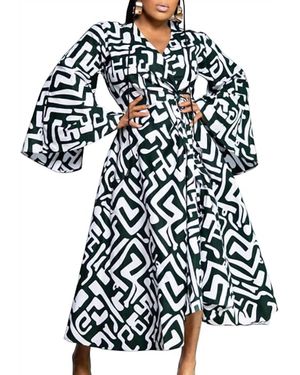 Kara Chic Wrap Maxi Dress - Black