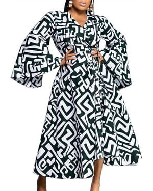 Kara Chic Wrap Maxi Dress - Black