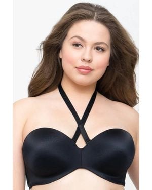 Curvy Couture Smooth Strapless Smooth Strapless Multi-Way Bra - Black