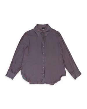 CALLIPYGIAN Iridescent Button-Up - Purple