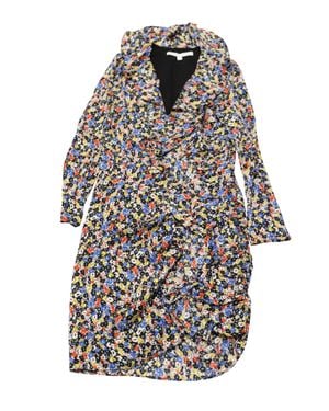 Veronica Beard Minna Ruffled Wrap Dress - Multicolor