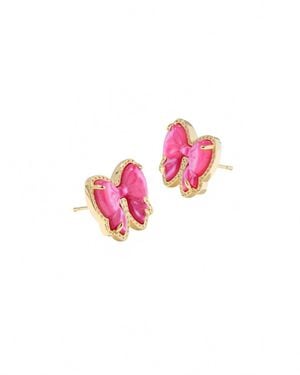 Kendra Scott Hailey Bow Stud Earrings - Pink