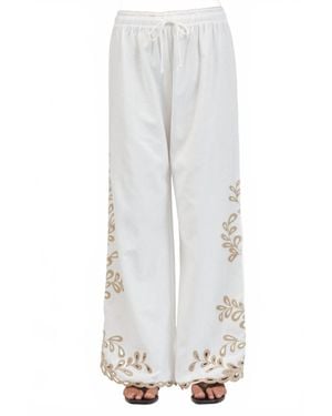 a.ren Felicity Pull-On Pants - White