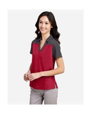 CORE365 Fusion Chromasoft Colorblock Polo - Red