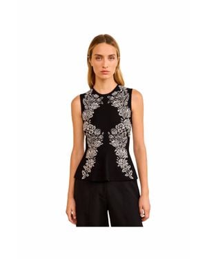 Ulla Johnson Vanna Jacquard Tank - Black