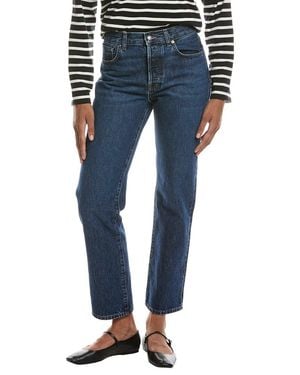 Madewell The Longline Mckinney Wash Straight Jean - Blue