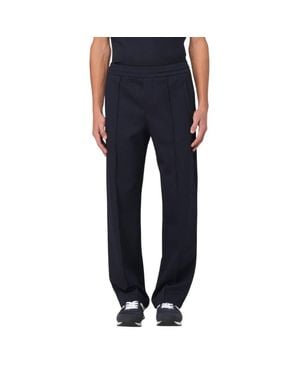 Emporio Armani Wool-Blend Cloth Pants - Blue