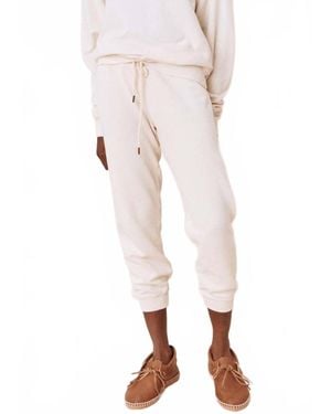 The Great Cropped Sweat Pants - White