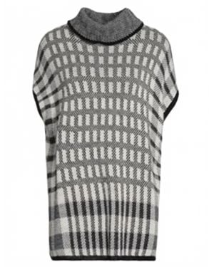 Biancoghiaccio Knitted Top - Gray