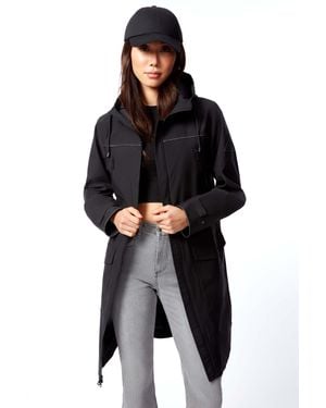 Alpine North Kusawa Drawstring Raincoat - Black