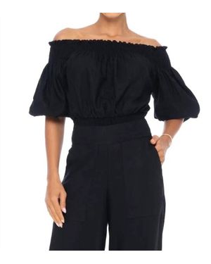 Sole Leah Off The Shoulder Top - Black