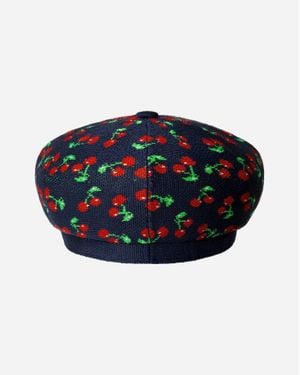 Kangol Tropic Cherry Knit Jax Beret Hat - Blue