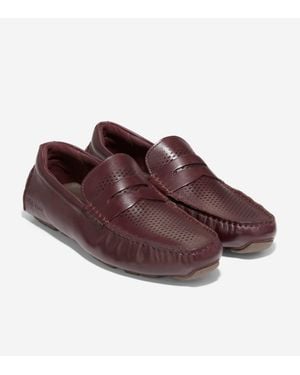Cole Haan Grand Laser Penny Driver Loafer - Brown