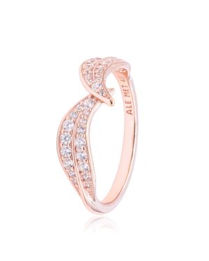PANDORA Sparkling Leaves Ring - Pink