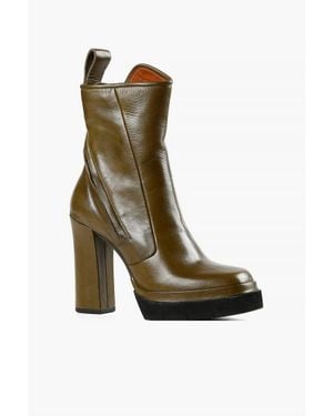 All Black Lady G Boots - Green