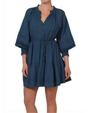 Cleobella Meadow Mini Dress - Blue