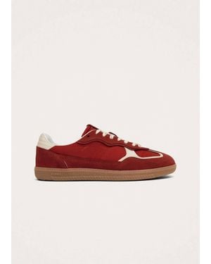 Alohas Rife Sheen Leather Sneakers - Red