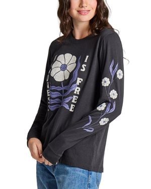 Life Is Good. Long Sleeve Crusher T-Shirt - Blue
