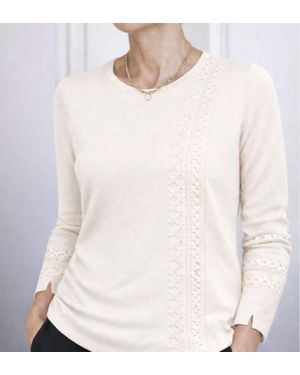J'Envie/Eli Weave Long Sleeve Tunic - White