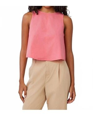 Bella Dahl Sleeveless Button Back Top - Pink