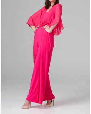 Joseph Ribkoff Palazzo Pant Jumpsuit - Pink