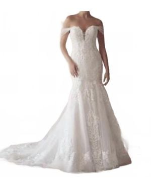 Maggie Sottero Strapless Wedding Gown - White