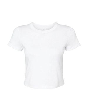 Bella Canvas Micro Rib Baby Tee - White