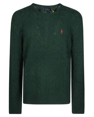 Polo Ralph Lauren Textured Cable Knit Sweater - Green