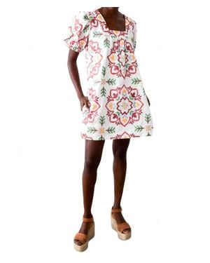 Never A Wallflower Square Neck Short Dress - Red