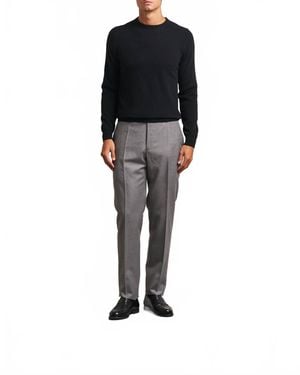 Stenströms Cashmere Long Sleeve Crew Sweater - Black