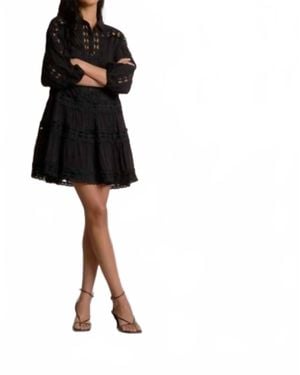 Elan Quarter Sleeve Dress - Black