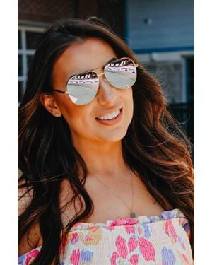Julia Rose Alex High Quality Aviator Sunglasses - Black
