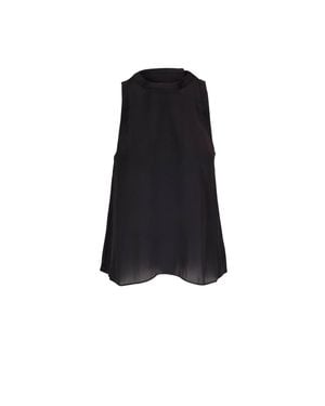 Veronica Beard Mina Shell Top - Black