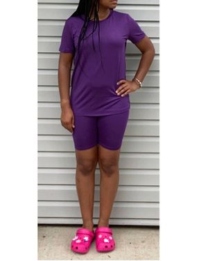 Daisy London Peace Short Set - Purple