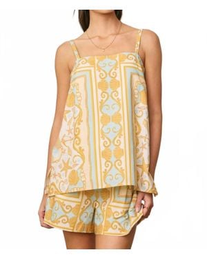 Dress Forum Ocean Heirloom A Line Cami Top - Metallic